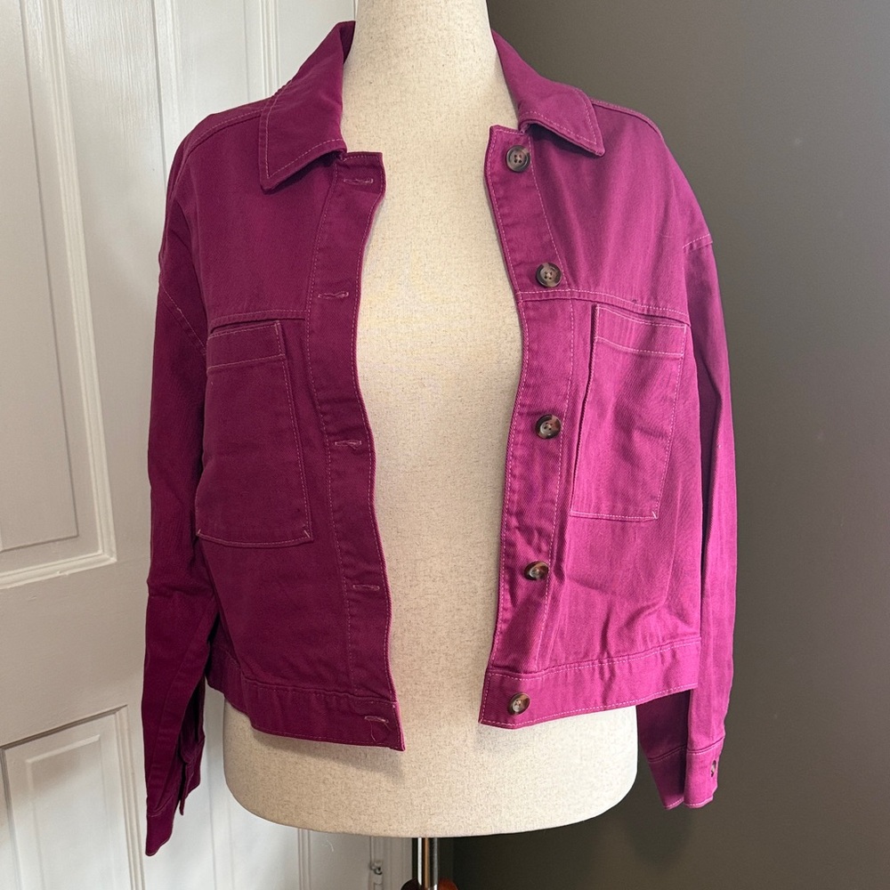 Old Navy Fuchsia Jean Jacket